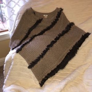 Caché wool angora poncho